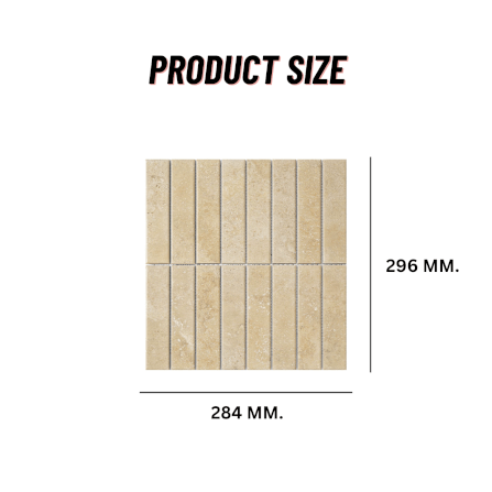 โมเสคเซรามิค TIMELESS TILES รุ่น RAWRY 28.4X29.6 ซม. สี WARM STONE ผิวด้าน สไตล์ลอฟต์_1